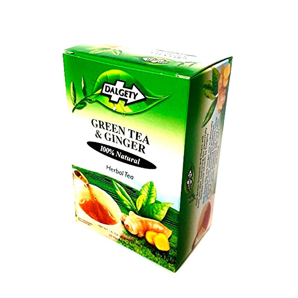 Dalgety Green Tea & Ginger Herbal Tea 40g