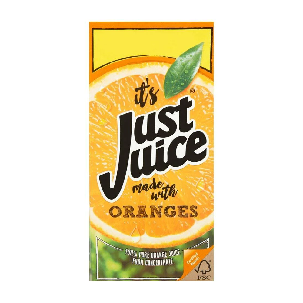 Just Juice 100% Pure Orange Juice From Concentrate 1L