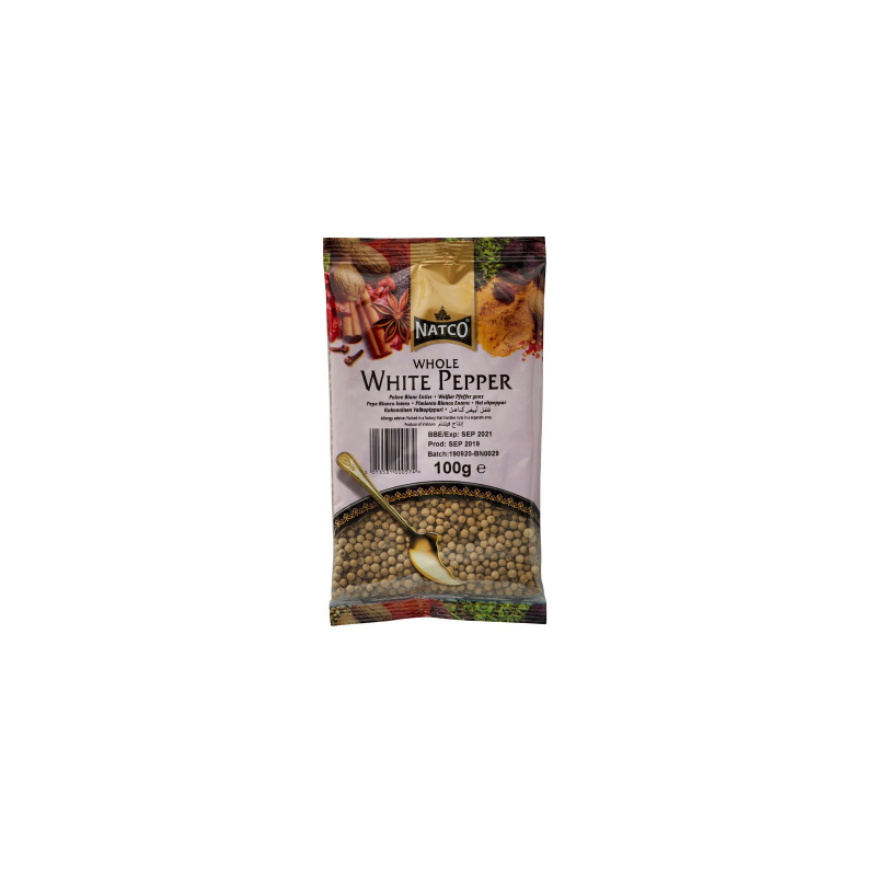 White Pepper Whole 100g